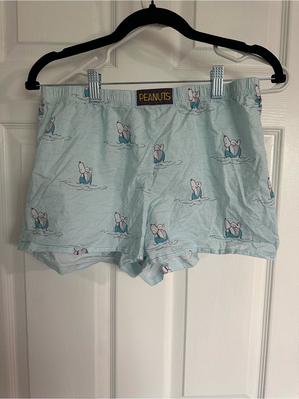 munki munki Light Blue Peanuts Pajama Shorts